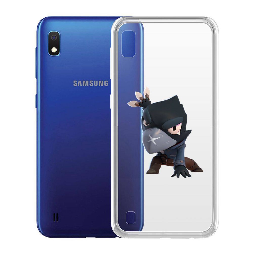 

Чехол-накладка Brawl Stars-Ворон для Samsung Galaxy A10 (A105), Прозрачный