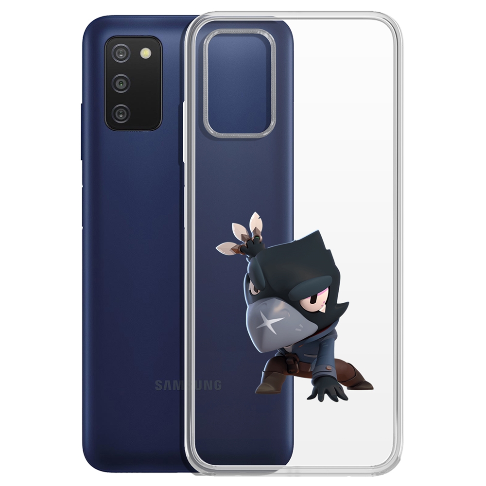 

Чехол-накладка Brawl Stars-Ворон для Samsung Galaxy A03s (A037), Прозрачный