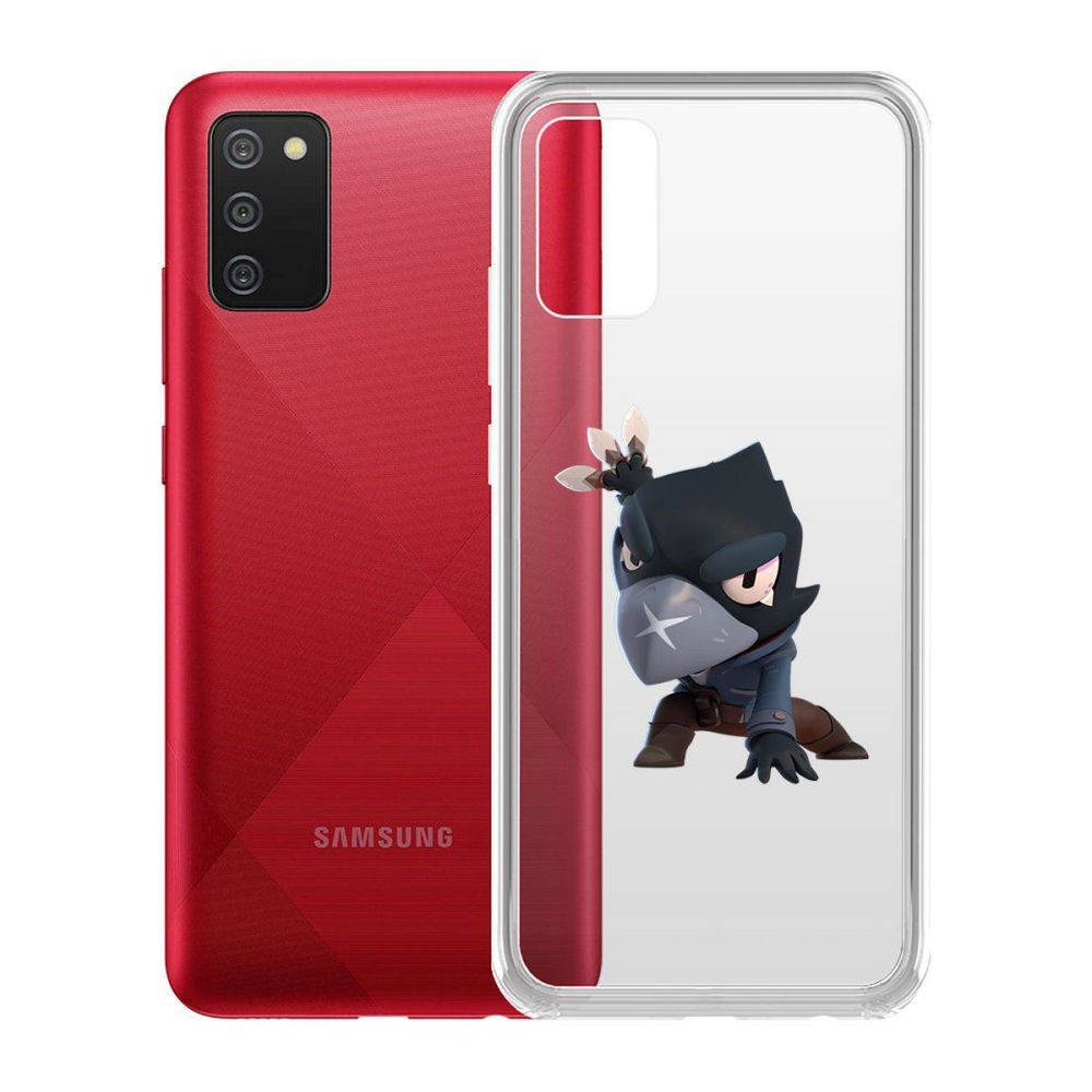 

Чехол-накладка Brawl Stars-Ворон для Samsung Galaxy A02s (A025), Прозрачный