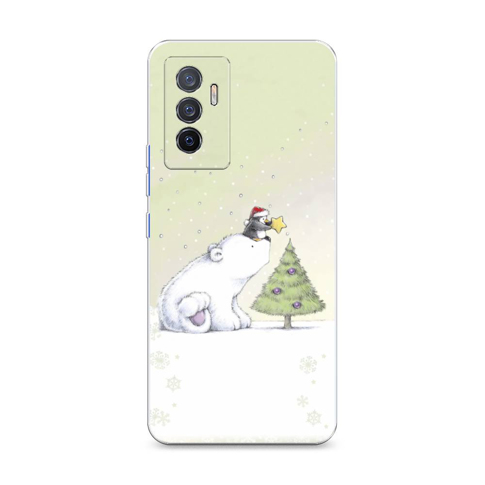 

Чехол на Vivo V23e "Украшение елки", Белый;бежевый, 267050-5