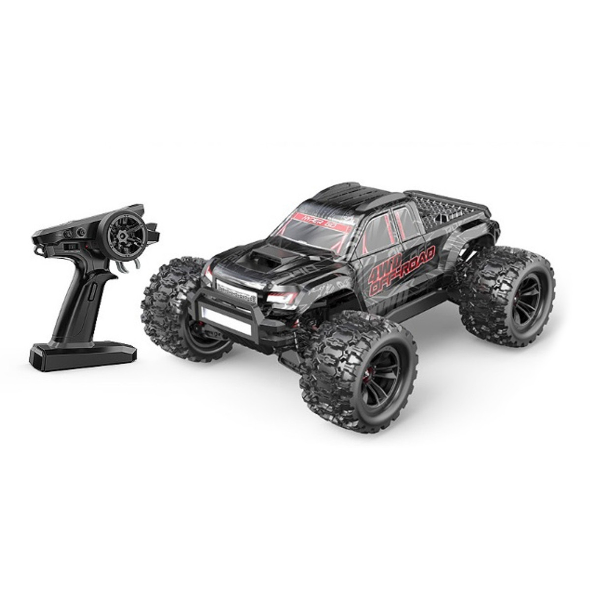 Радиоуправляемый монстр MJX Hyper Go Brushless 4WD 24G LED 110 - MJX-10208-V1-BLACK 24253₽