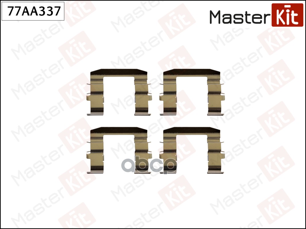 

Установночный комплект тормозных колодок MASTERKIT 77aa337