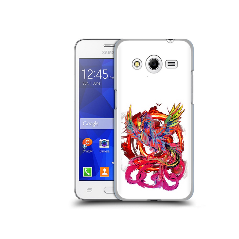

Чехол MyPads Tocco для Samsung Galaxy Core 2 красочный феникс (PT7707.568.414), Прозрачный, Tocco