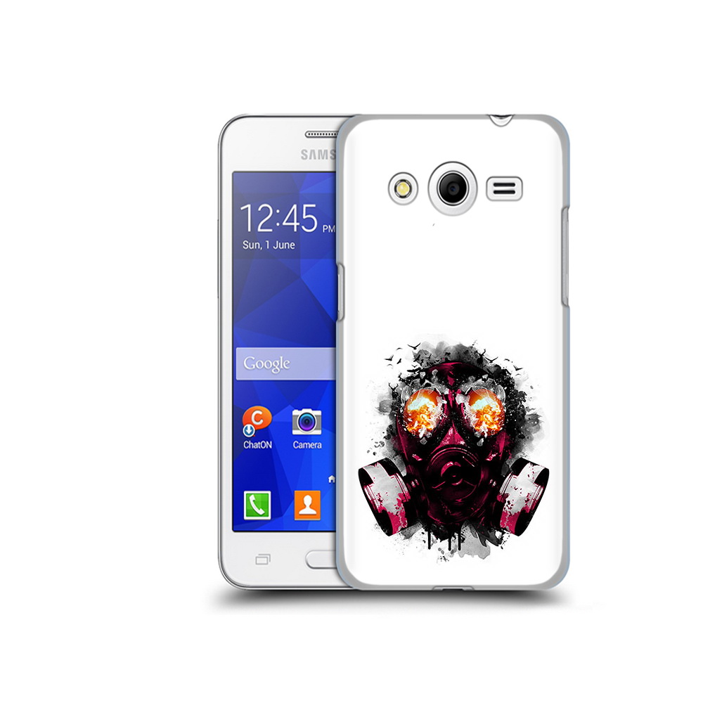 

Чехол MyPads Tocco для Samsung Galaxy Core 2 красный противогаз (PT7707.568.412), Прозрачный, Tocco