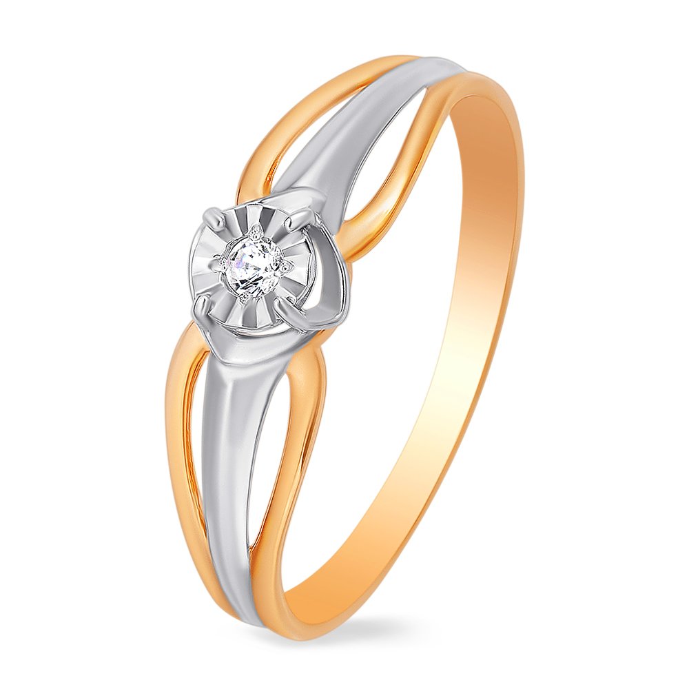 

Кольцо женское из красного золота с бриллиантом 585Gold 101009868, р, 101009868