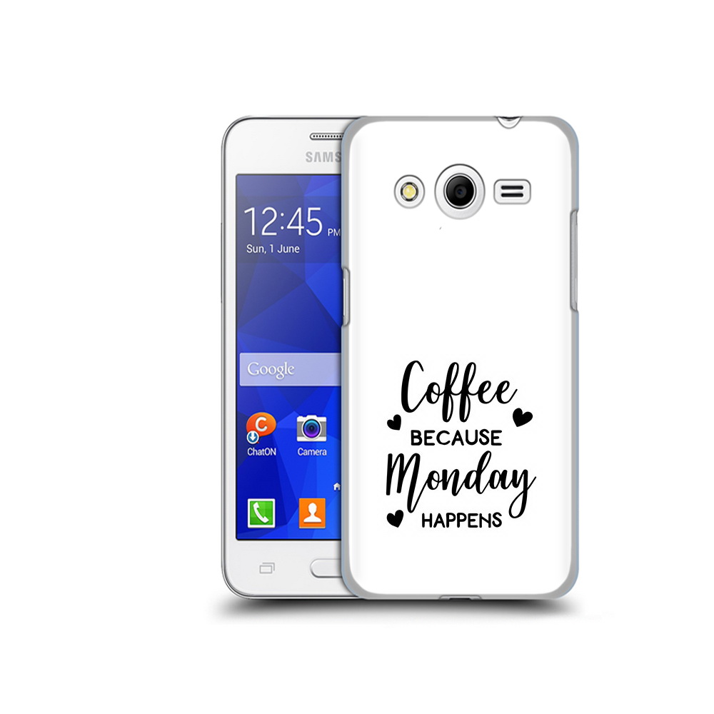 

Чехол MyPads Tocco для Samsung Galaxy Core 2 кофе и понедельник стал счастливым, Прозрачный, Tocco