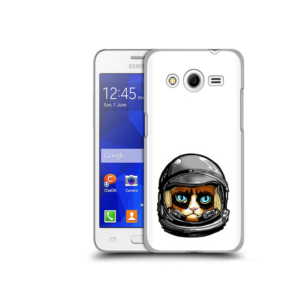 Чехол MyPads Tocco для Samsung Galaxy Core 2 кот космонавт (PT7707.568.400)