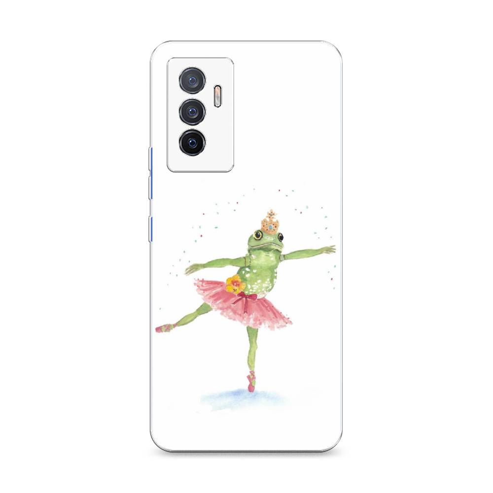 

Чехол на Vivo V23e "Лягушка-балерина", Зеленый, 267050-4
