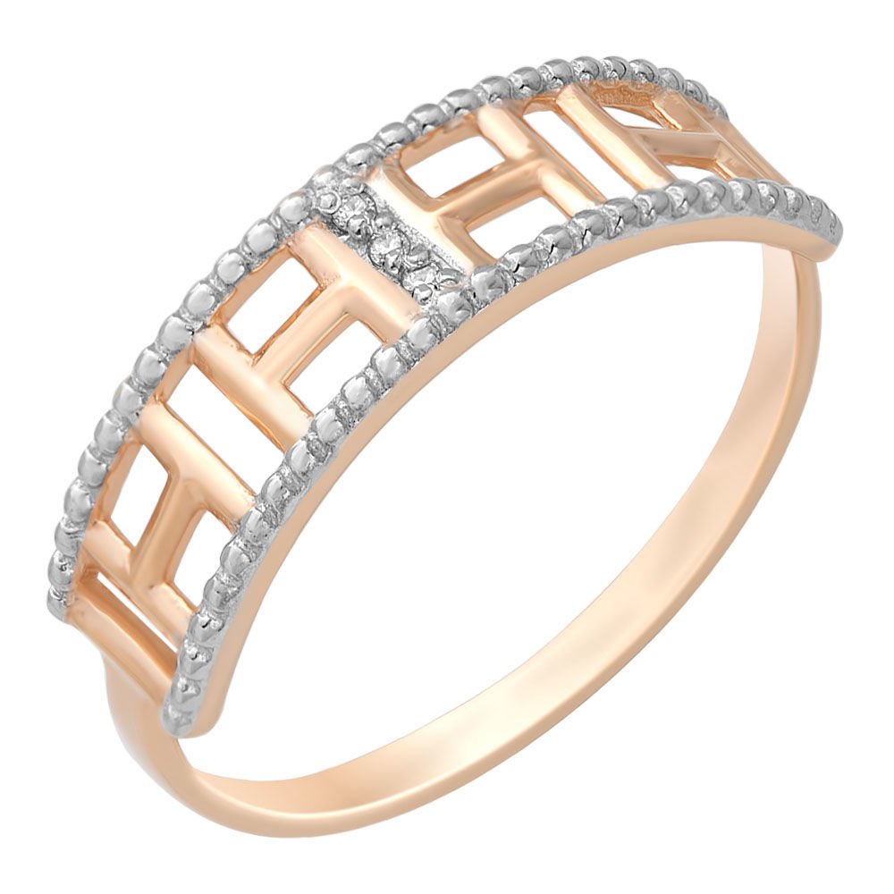 

Кольцо женское из красного золота с бриллиантом 585Gold 101011237, р, 101011237