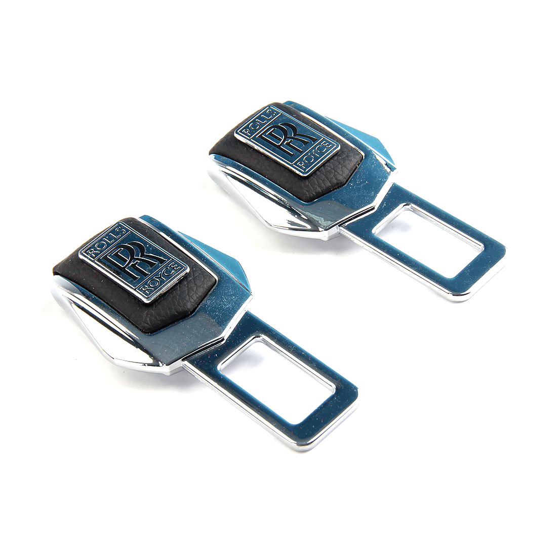 Заглушки ремня безопасности DreamCar, кожа, металл, в подарочной упаковке, 2шт Rols Royce