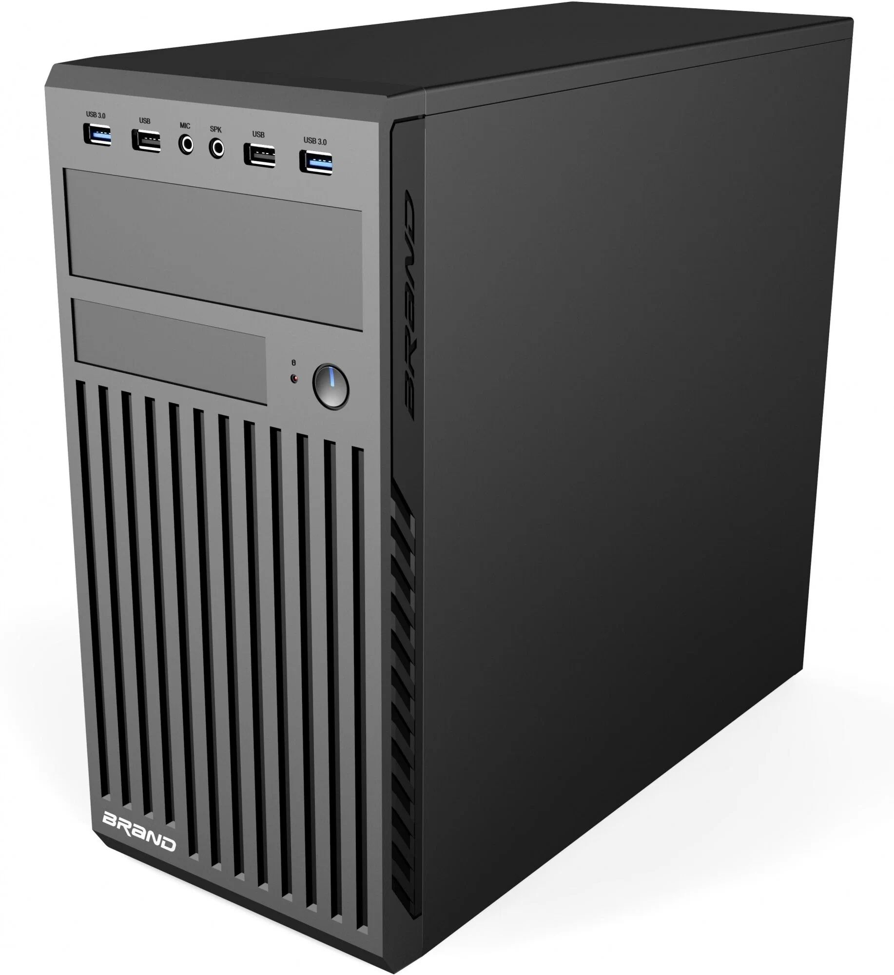 

Корпус mATX Accord ACC-B202N, Mini-Tower, без БП, черный