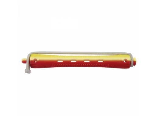 фото Набор бигуди для холодной завивки с круглой резинкой comair красно-жёлтые 12 шт 95 мм
