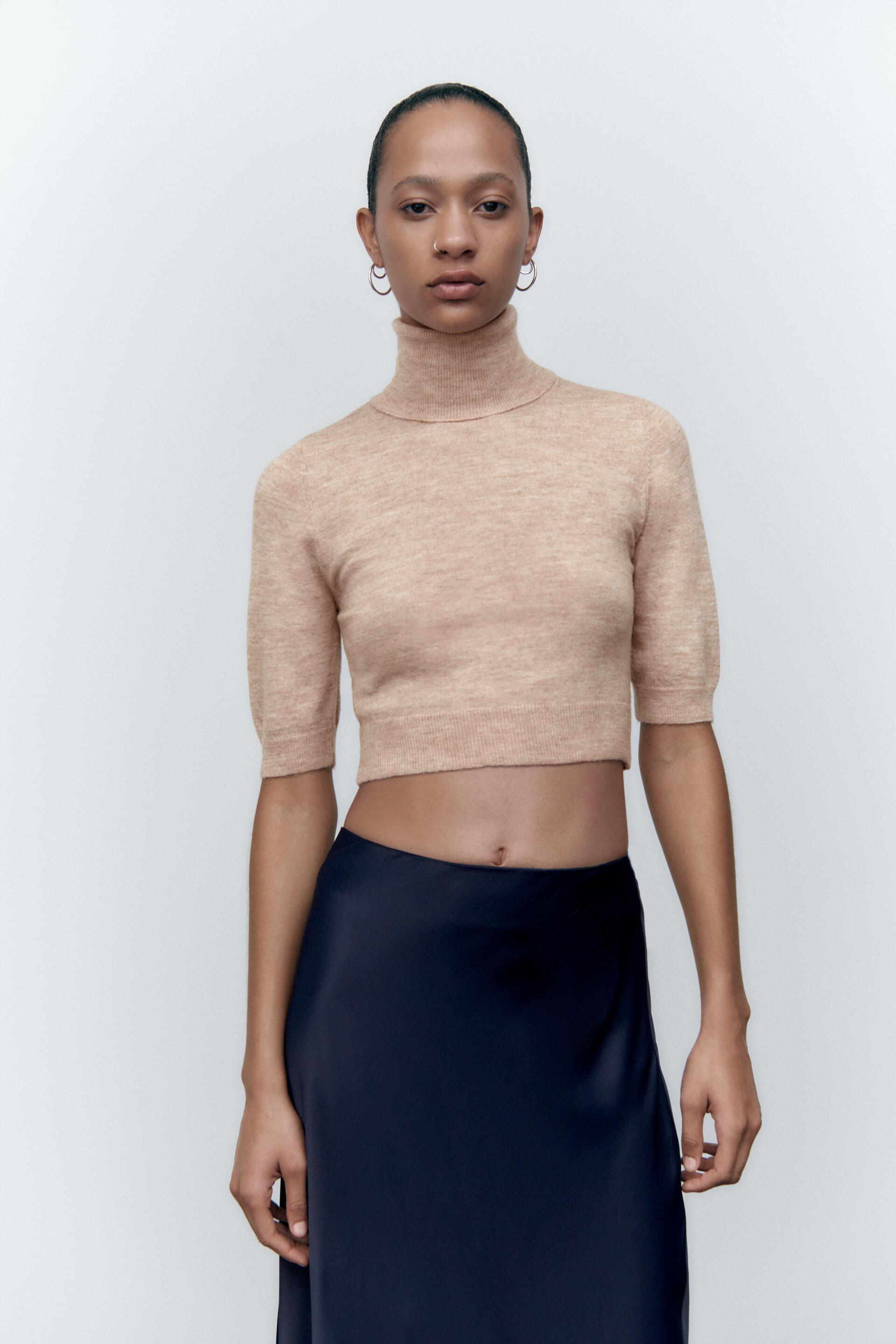 

Топ женский ZARA 05536113 бежевый M (доставка из-за рубежа), 05536113