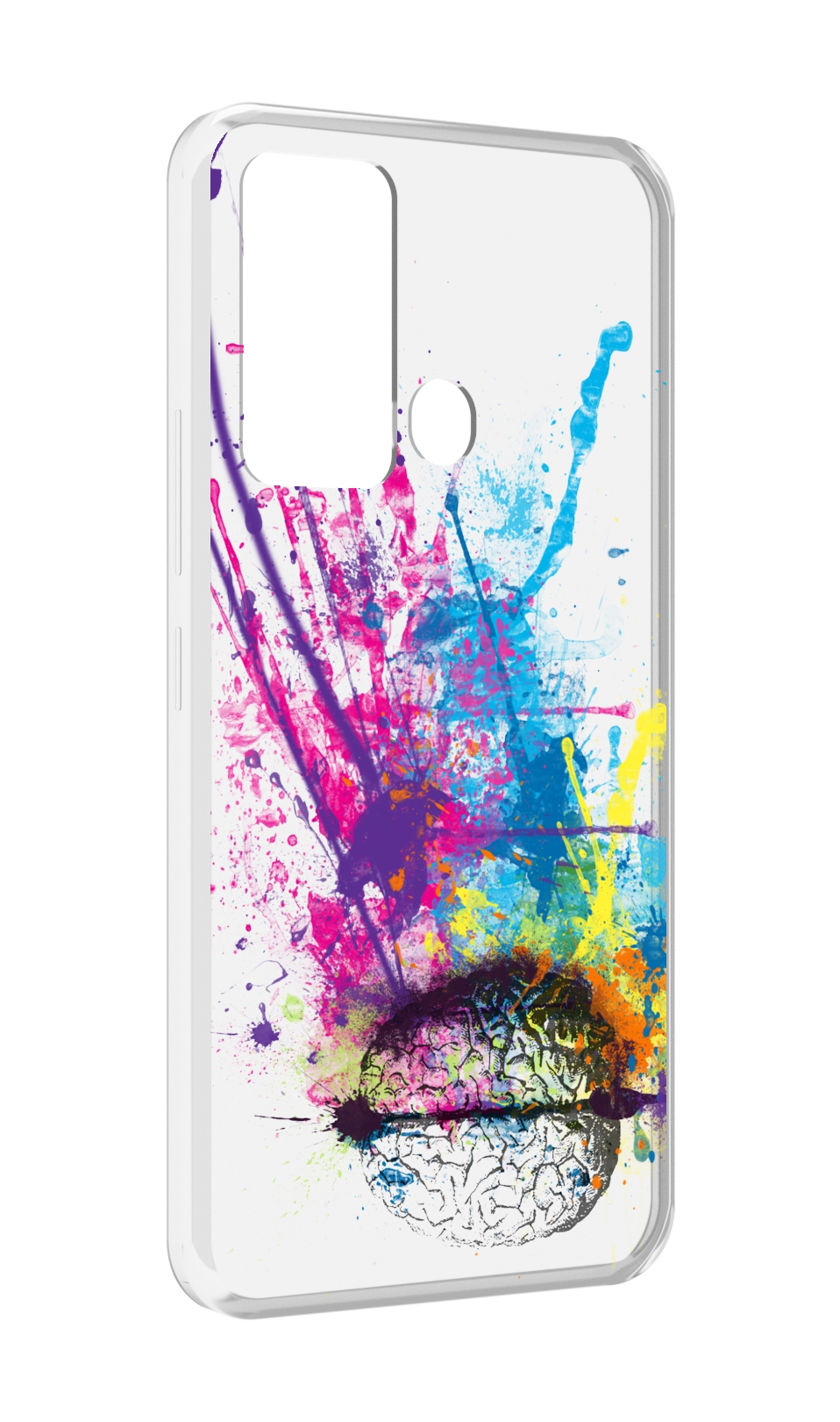 

Чехол MyPads яркий красочный мозг для ITEl Vision 3, Прозрачный, Tocco