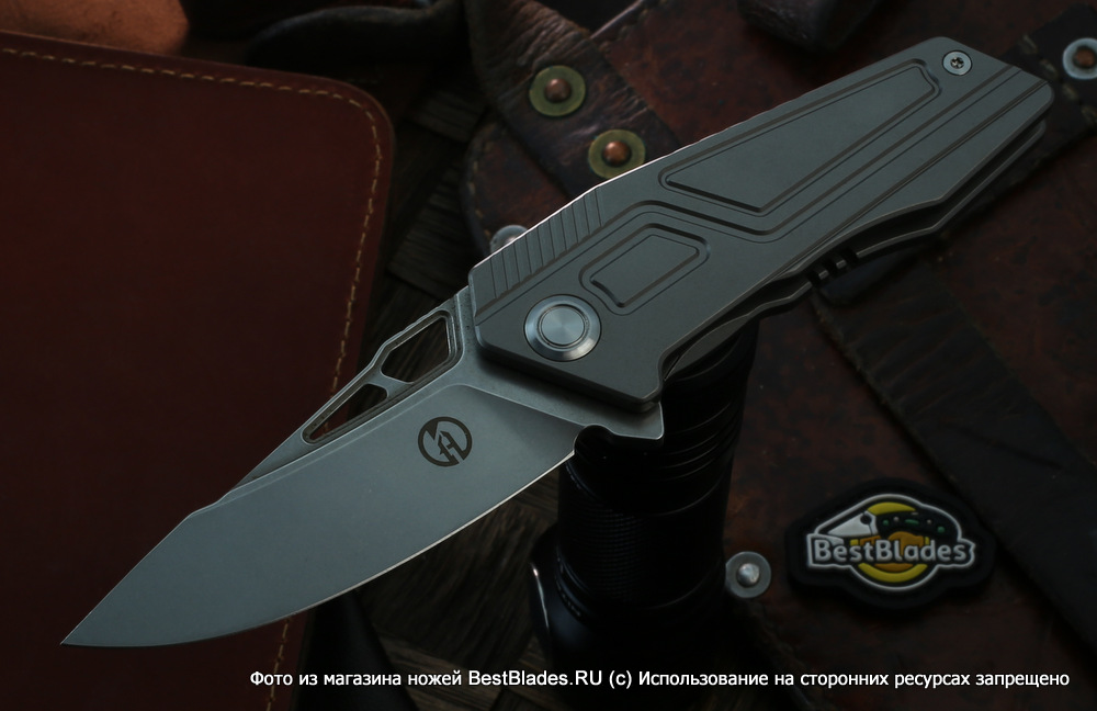 

Складной нож Maxace Panzer (рукоять пескоструй, клин стоунвош, 14C28N) MPZ01, Черный, Panzer