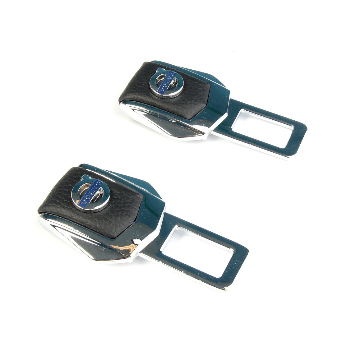 Заглушки ремня безопасности DreamCar, кожа, металл, 2шт Volvo (Вольво)