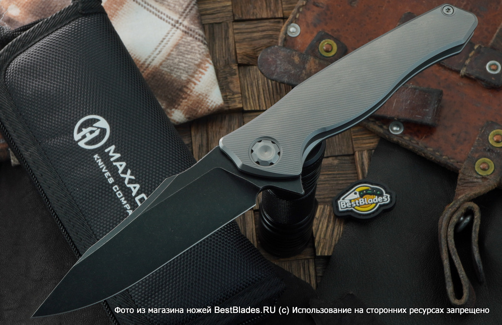 

Складной нож Maxace Killer Whale MKW202 (сталь ASP-60), Серый, Killer Whale