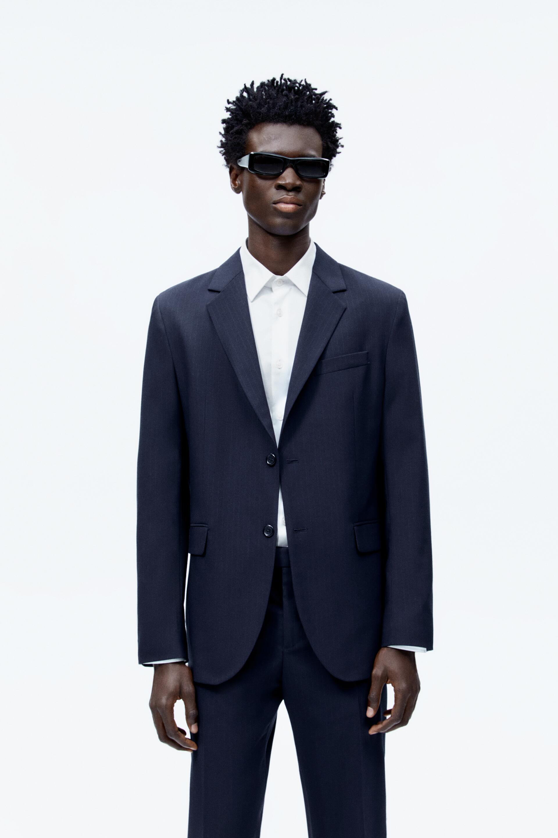 

Пиджак мужской ZARA 05527144 синий 48 RU (доставка из-за рубежа), 05527144
