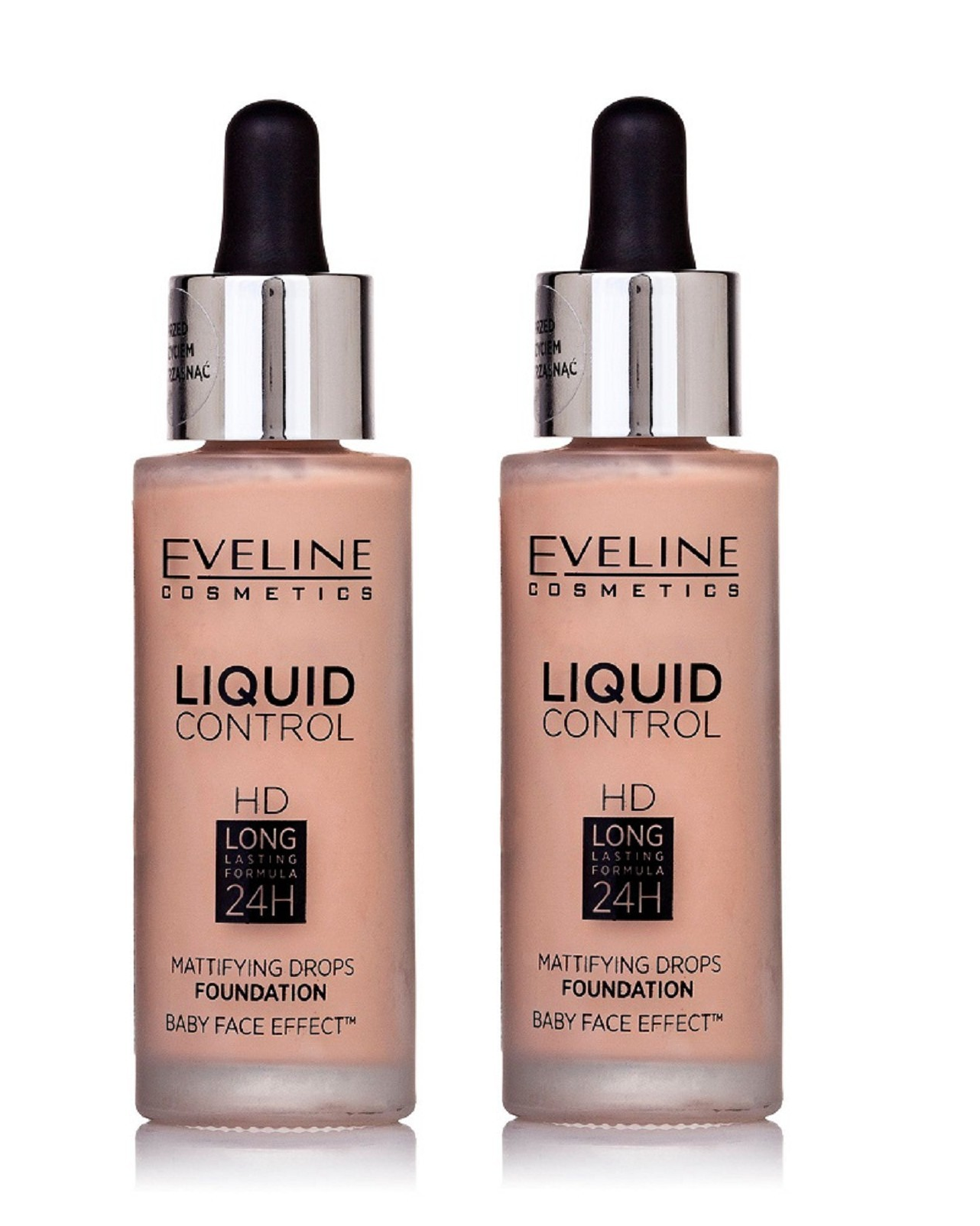 Тональный крем Eveline Cosmetics для лица Liquid Control тон 20 32 мл 2 шт