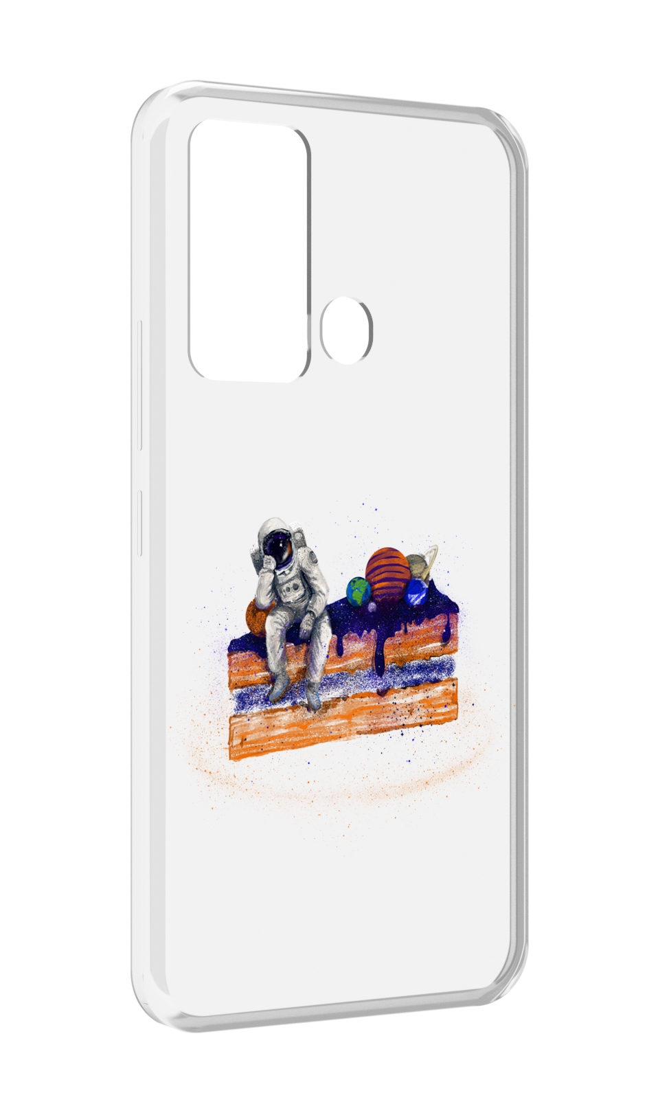 

Чехол MyPads торт с планетами для ITEl Vision 3, Прозрачный, Tocco