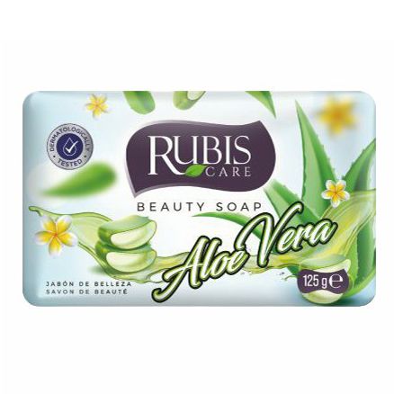 Туалетное мыло RUBIS Алоэ вера 125 г doxa мыло твердое beauty soap алоэ роза 400
