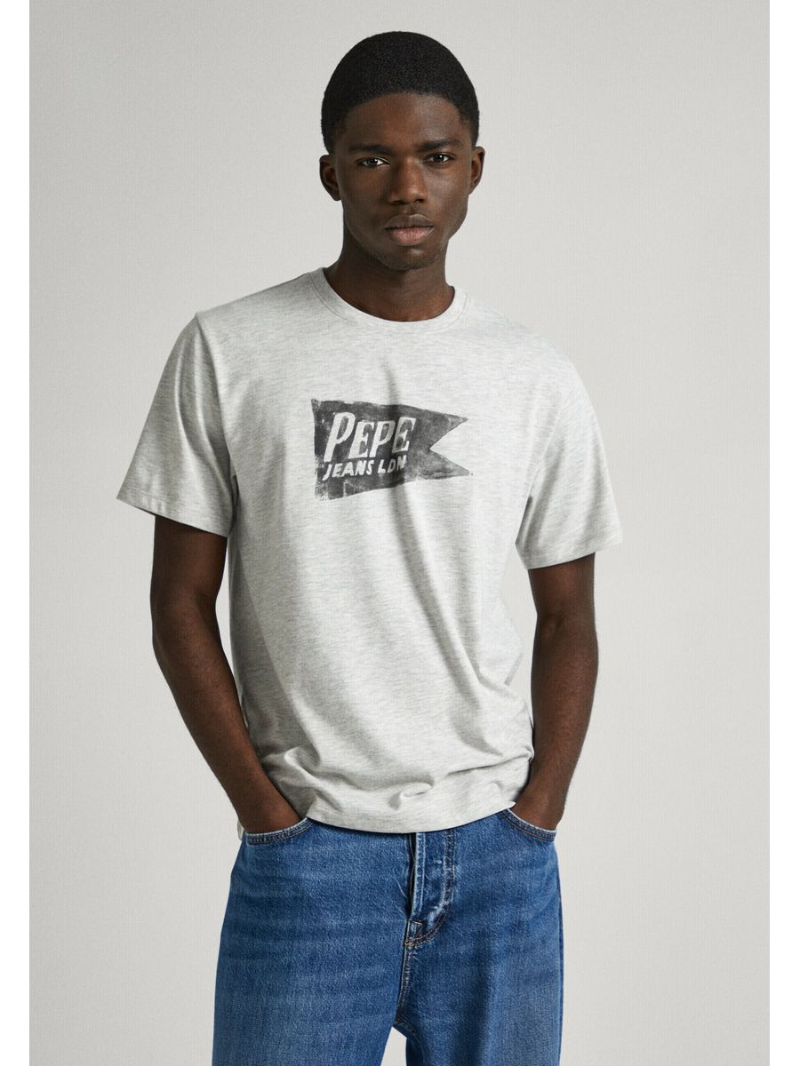 

Футболка мужская Pepe Jeans PE122O0ME серая M, Серый, PE122O0ME