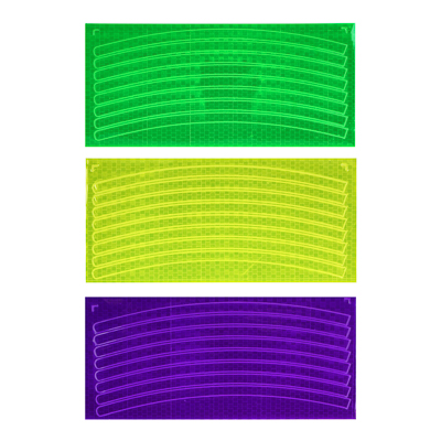 SILAPRO Наклейки светоотражающие 8шт на колесо 22х10см, ПВХ