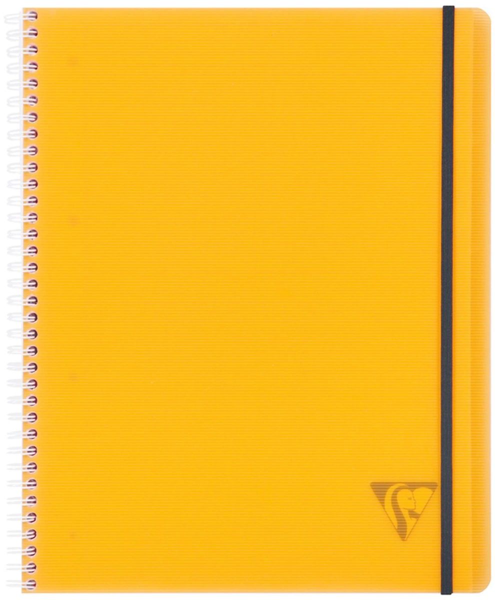 

Тетрадь Clairefontaine 328175C_orange на спирали А4+ клетка 80 листов 1 шт, Proactiv Book