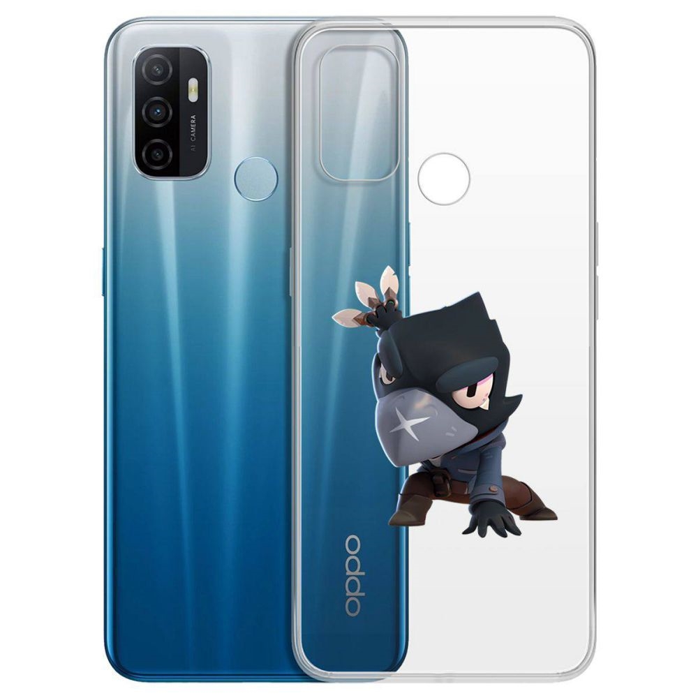 

Чехол-накладка Brawl Stars-Ворон для Oppo A53 (2020)/A33 (2020), Прозрачный