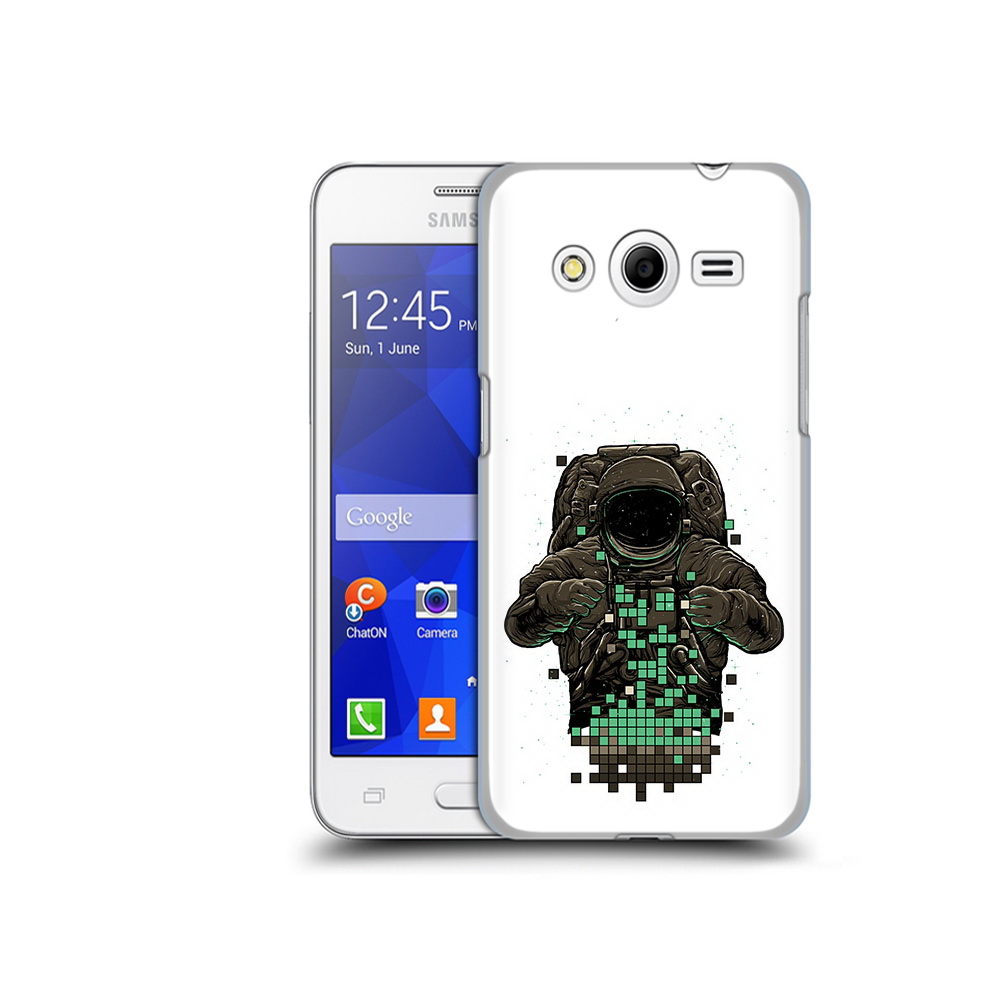 

Чехол MyPads Tocco для Samsung Galaxy Core 2 космонавт с пикселями (PT7707.568.394), Прозрачный, Tocco