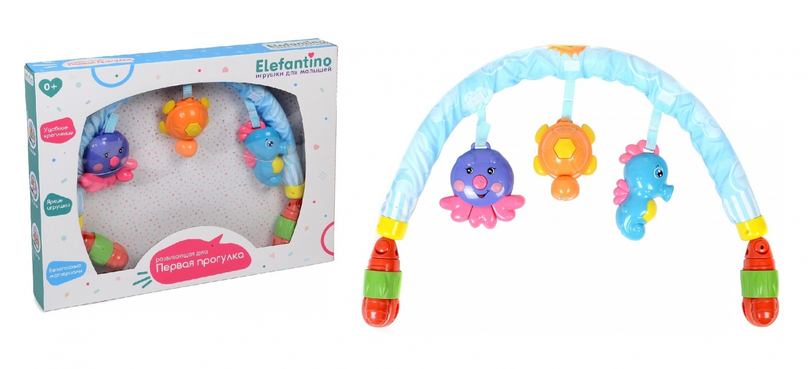 фото Elefantino игрушки-погремушки: 3 игрушки с музыкой, it106276