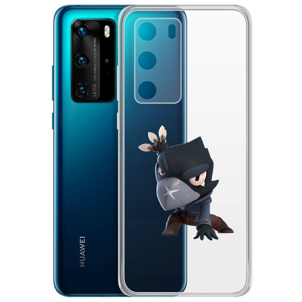 

Чехол-накладка Brawl Stars-Ворон для Huawei P40