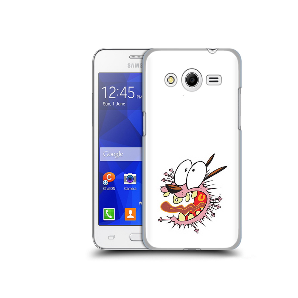 

Чехол MyPads Tocco для Samsung Galaxy Core 2 испуганный бобик (PT7707.568.381), Прозрачный, Tocco