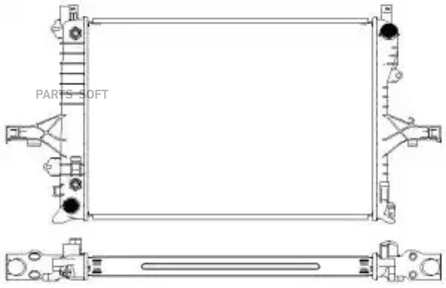 

Радиатор volvo s60 2.0-2.5 / s80 2.0-2.9 / xc70 2.4-2.5 a/t 98-