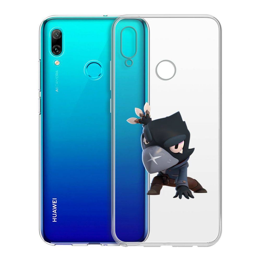 

Чехол-накладка Brawl Stars-Ворон для Huawei P Smart (2019)or 10 Lite (2019), Прозрачный