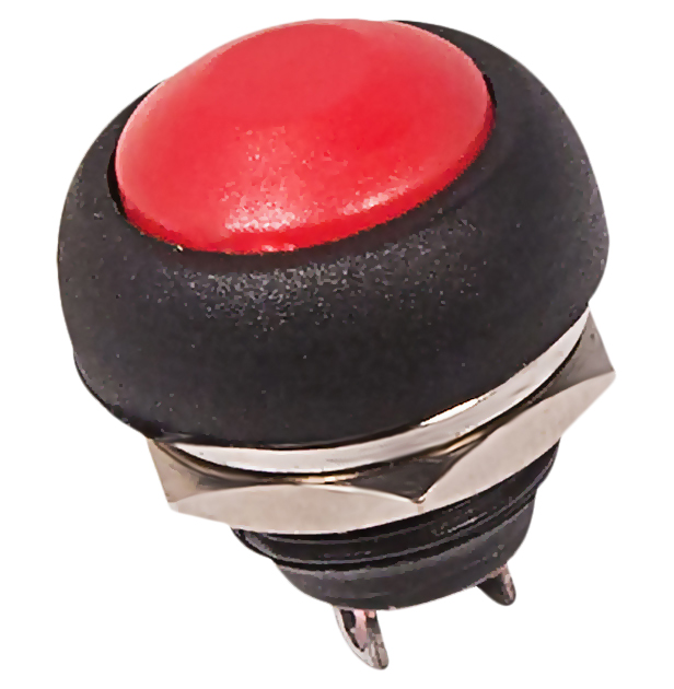 

Выключатель-кнопка 250V 1А (2с) ON-OFF красная Micro Rexant, Красный