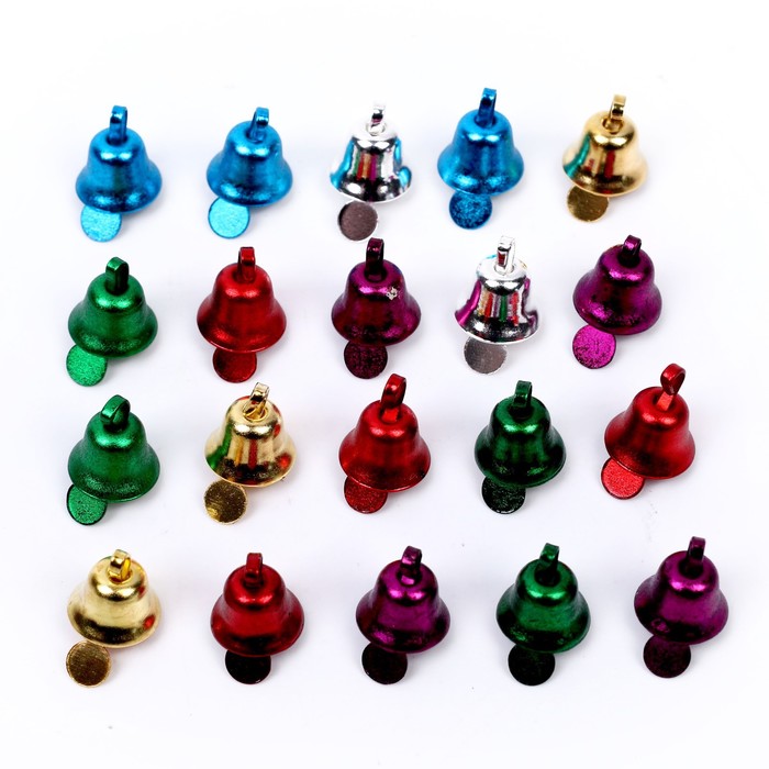 

Колокольчик, набор 20 шт., размер 1 шт. 0,8 см, цвета МИКС