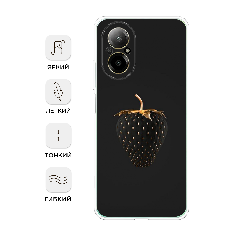 

Чехол Awog на Realme C67 4G "Черно-золотая клубника", Черный;золотистый, 2515750-1