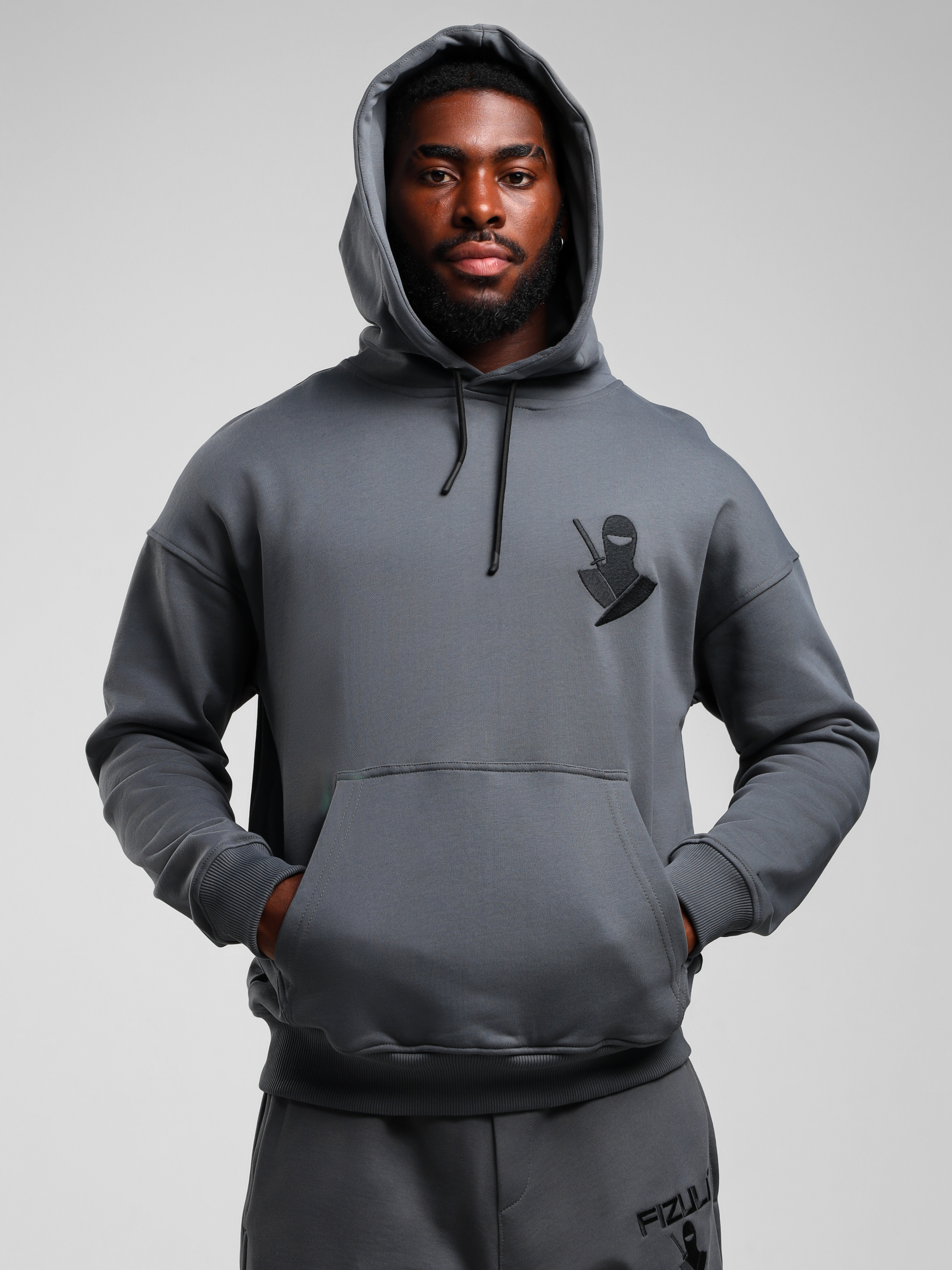 

Худи унисекс FIZULI HOODY-NINJA01 серое M, Серый, HOODY-NINJA01