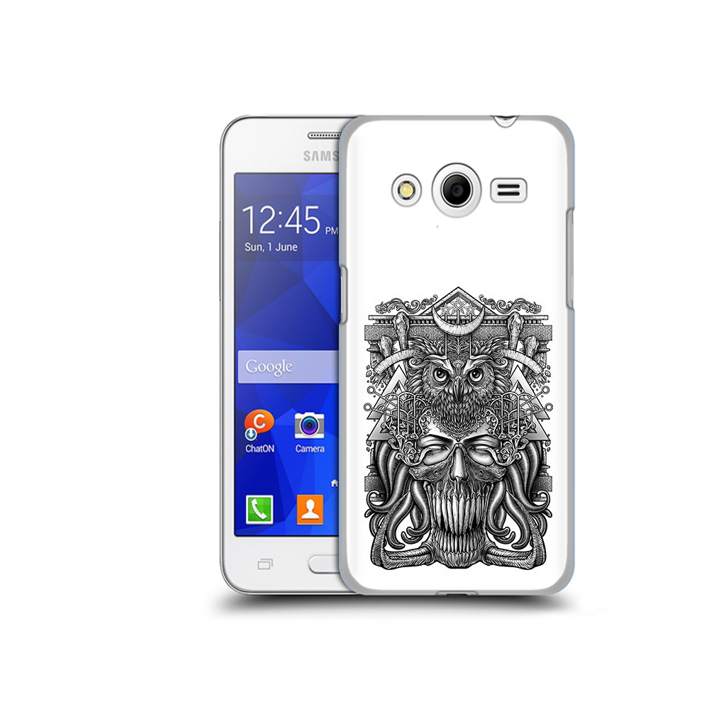 

Чехол MyPads Tocco для Samsung Galaxy Core 2 зубастая сова (PT7707.568.369), Прозрачный, Tocco