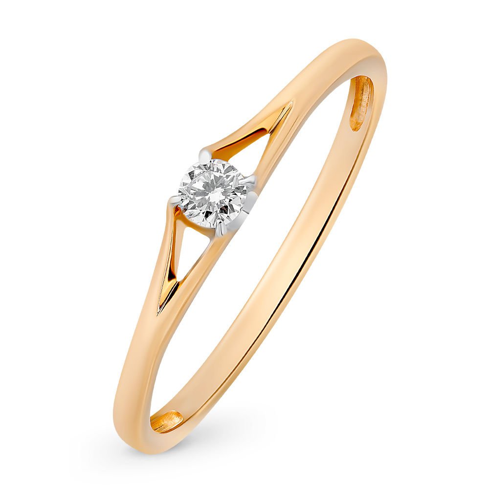 

Кольцо женское из красного золота с бриллиантом 585Gold 101009509, р, 101009509