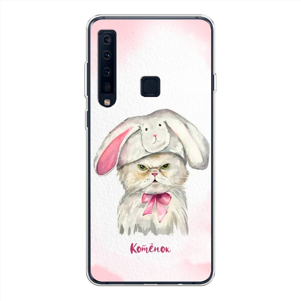 

Чехол на Samsung Galaxy A9 2018 "Мой котёнок", Розовый;серый, 26650-1