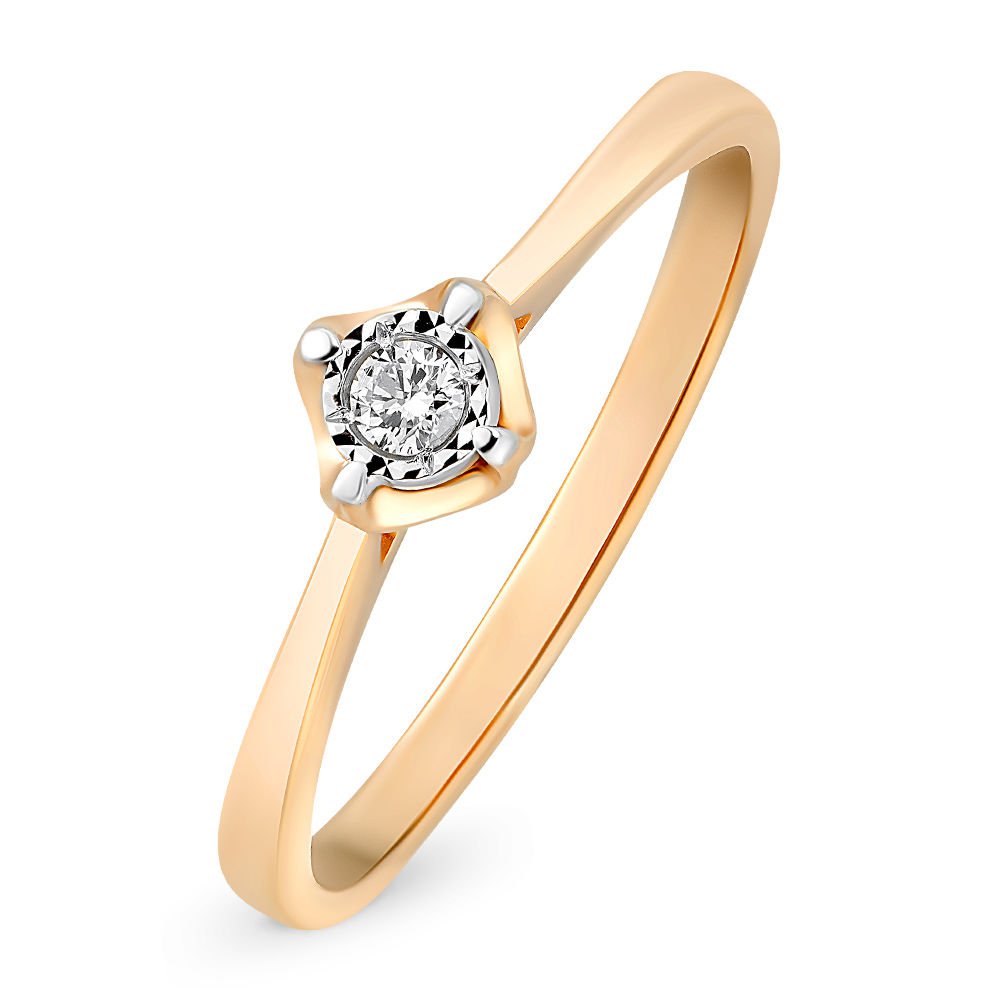 

Кольцо женское из красного золота с бриллиантом 585Gold 101009519, р, 101009519