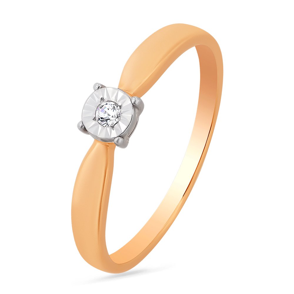 

Кольцо женское из красного золота с бриллиантом 585Gold 101003020, р, 101003020