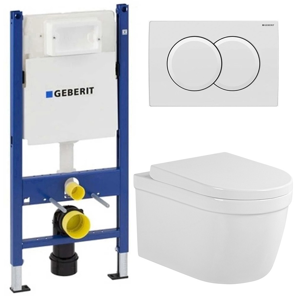 

Инсталляция Geberit 111.154.11.1 + унитаз Bloomix Rapid SL1233R/UF02 безободковый+сиденье