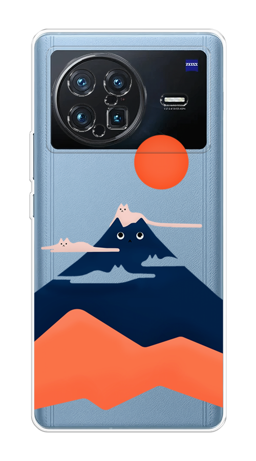 

Чехол на Vivo X Note "Кот-гора", Черный;оранжевый, 266950-4