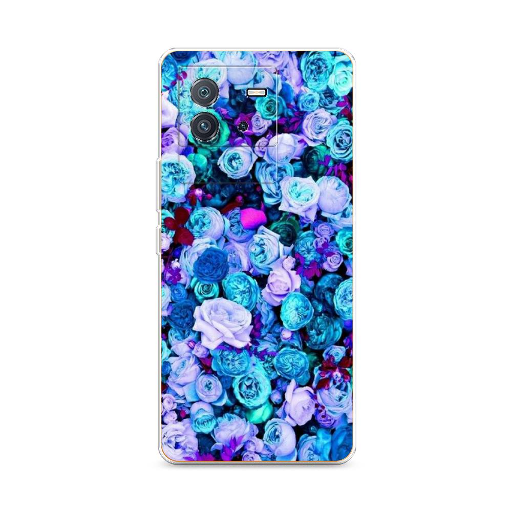 

Чехол на Vivo iQOO Neo6 "Цветочный ковер", Фиолетовый, 266850-2