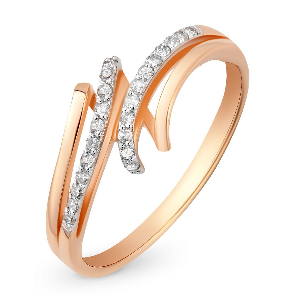 

Кольцо женское из красного золота с бриллиантом 585Gold 101013181, р, 101013181