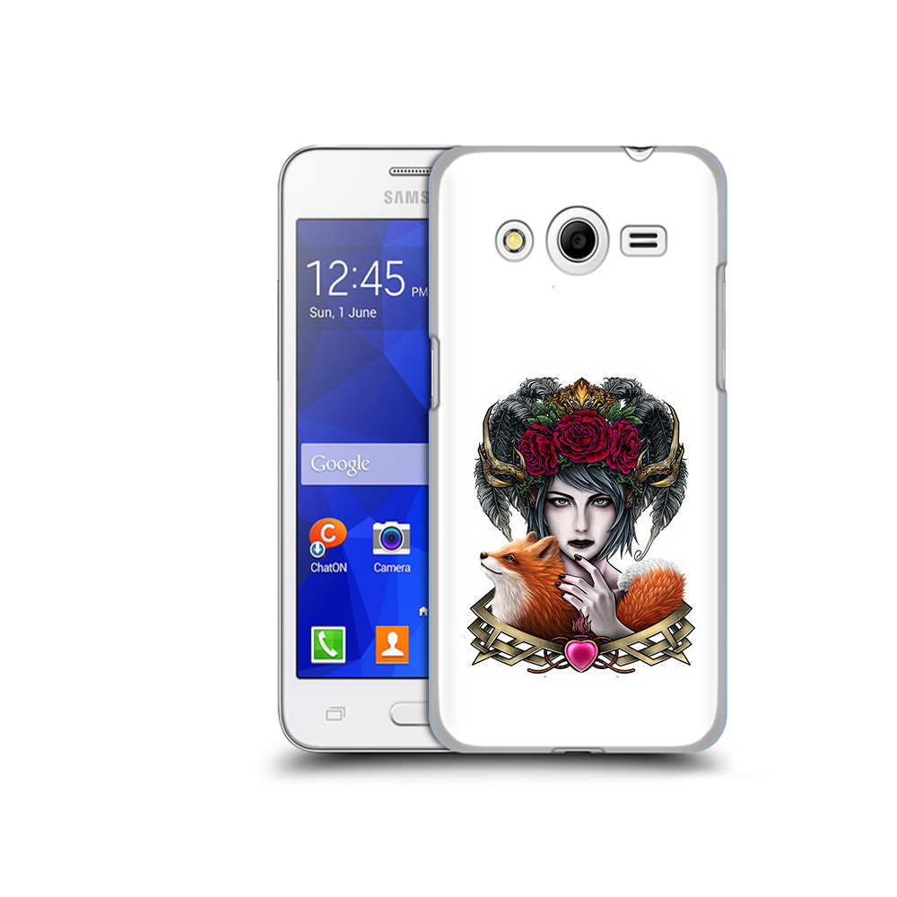 

Чехол MyPads Tocco для Samsung Galaxy Core 2 девушка с лисой (PT7707.568.314), Прозрачный, Tocco