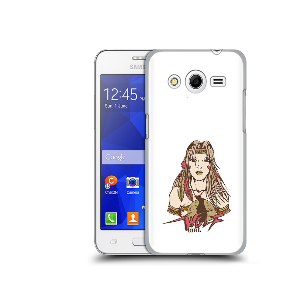 

Чехол MyPads Tocco для Samsung Galaxy Core 2 девушка волк (PT7707.568.306), Прозрачный, Tocco